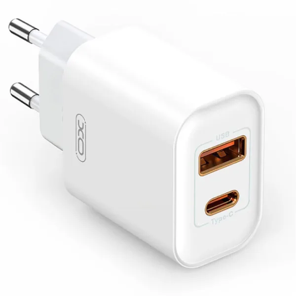 CARICATORE USB/USB-C BIANCO 20W